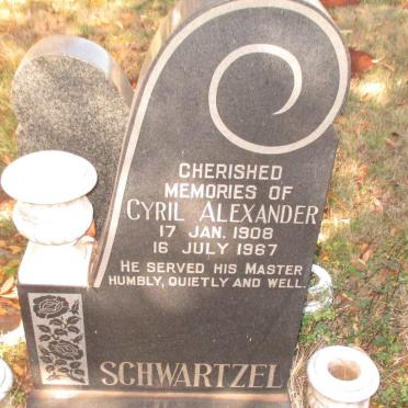 SCHWARTZEL Cyril Alexander 1908-1967