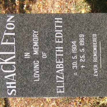 SHACKLETON Elizabeth Edith 1904-1969