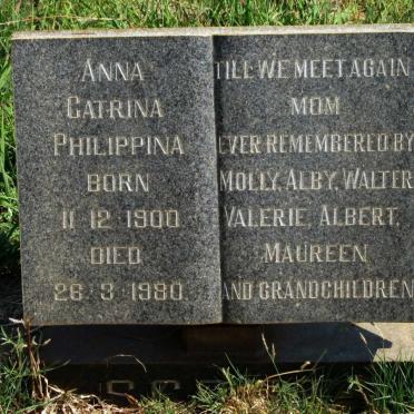 SCOTT Anna Catrina Philippina 1900-1980