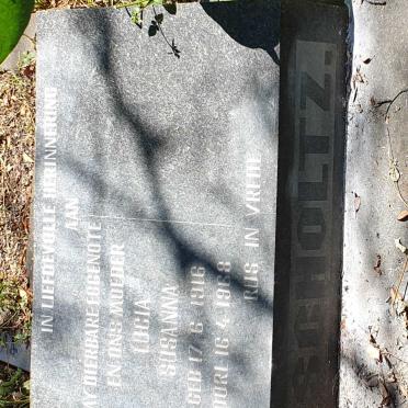 SCHOLTZ Lucia Susanna 1916-1968