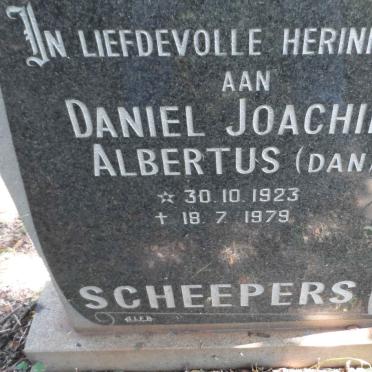 SCHEEPERS Daniel Joachim Albertus 1923-1979