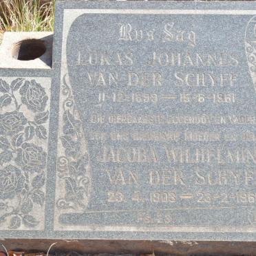 SCHYFF Lukas Johannes, van der 1899-1961 &amp; Jacoba Wilhelmina 1903-1968