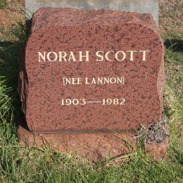 SCOTT Norah nee LANNON 1903-1982