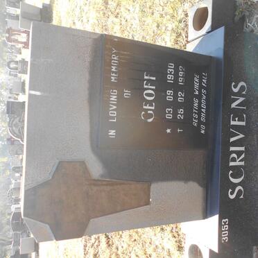 SCRIVENS Geoff 1930-1992