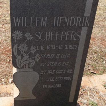 SCHEEPERS Willem Hendrik 1893-1965