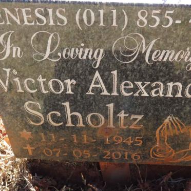 SCHOLTZ Victor Alexander 1945-2016