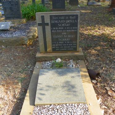 SCHARF Ernst Albert 1902-1966 &amp; Anna Ursula Eudora JOHL 1910-1988 :: SCHARF Irmgard Ursula 1938-1948