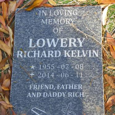 LOWERY Richard Kelvin 1955-2014