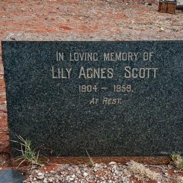 SCOTT Lily Agnes 1904-1959