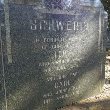 SCHWERIN Carl -1978 &amp; Tony -1946