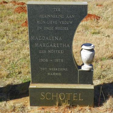 SCHOTEL Magdalena Margaretha nee NOFFKE 1908-1975
