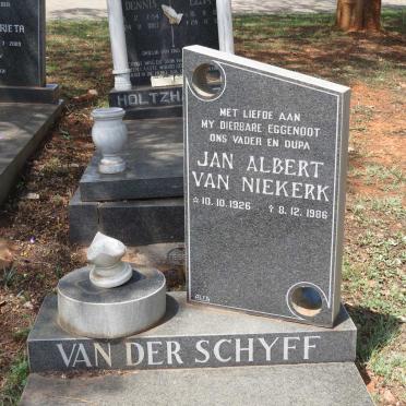 SCHYFF Jan Albert van Niekerk, van der 1926-1986