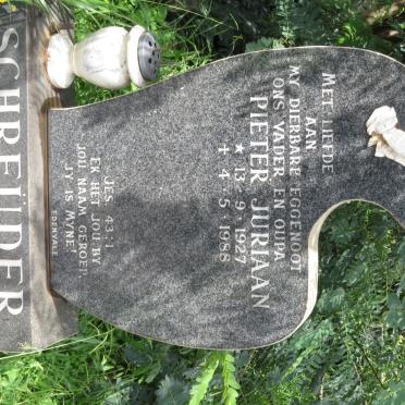 SCHREUDER Pieter Juriaan 1927-1988