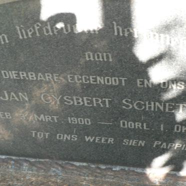 SCHNETLER Jan Gysbert 1900-1958
