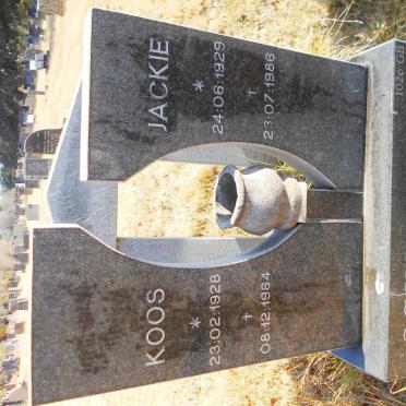 SCHLEBUSCH Koos 1928-1964 &amp; Jackie 1929-1986