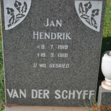 SCHYFF Jan Hendrik, van der 1919-1981