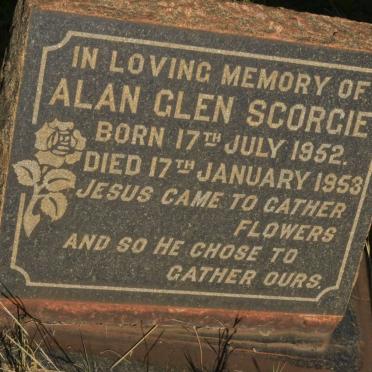 SCORGIE Alan Glen 1952-1953