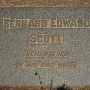 SCOTT Bernard Edward 1871-1955