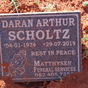 SCHOLTZ Daran Arthur 1974-2019