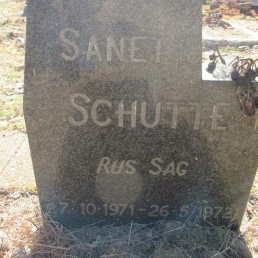 SCHUTTE Sanet 1971-1972