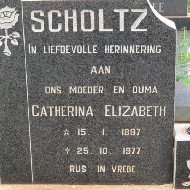 SCHOLTZ Catherina Elizabeth 1897-1977