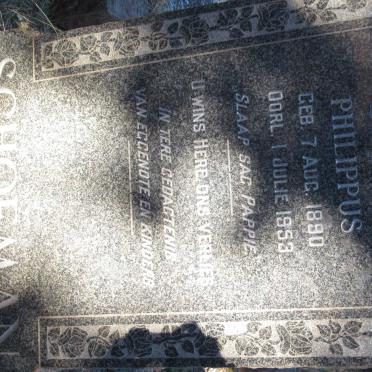 SCHOEMAN Jacobus Philippus 1890-1953