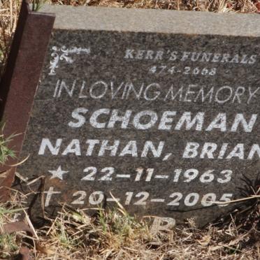 SCHOEMAN Nathan Brian 1963-2005