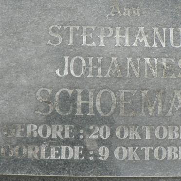 SCHOEMAN Stephanus Johannes 1935-2016