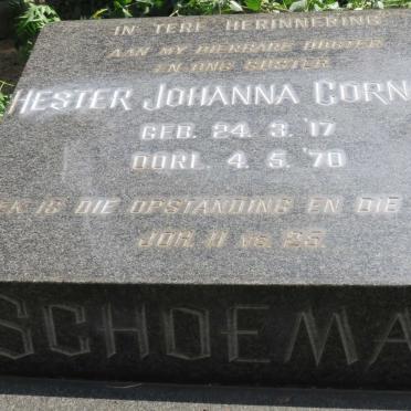 SCHOEMAN Hester Johanna Cornelia 1917-1970
