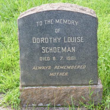 SCHOEMAN Dorothy Louise -1961