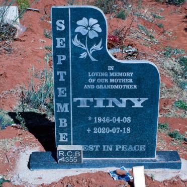 SEPTEMBE Tiny 1946-2020