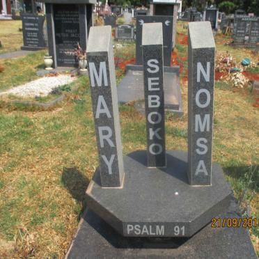 SEBEKO Mary Nomsa 1946-2011