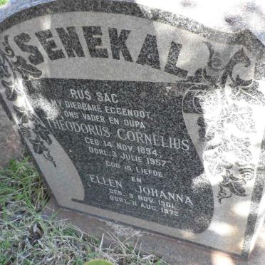 SENEKAL Theodorus Cornelius 1894-1957 &amp; Ellen Johanna 1901-1972