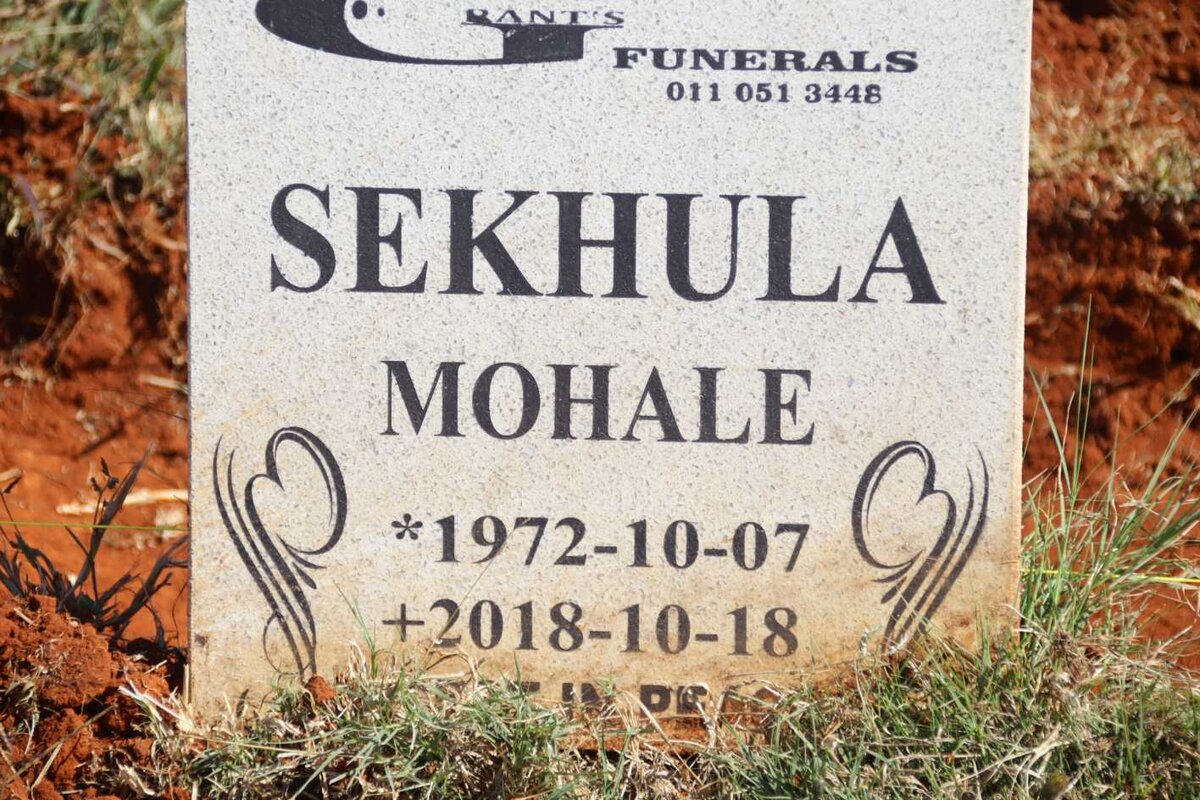 SEKHULA Mohale 1972-2018