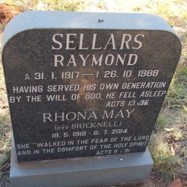 SELLARS Raymond 1917-1988 &amp; Rhona May BRICKNELL 1918-2014