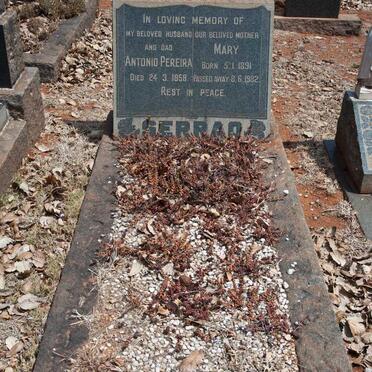 SERRAO Antonio Pereira -1958 &amp; Mary 1891-1982