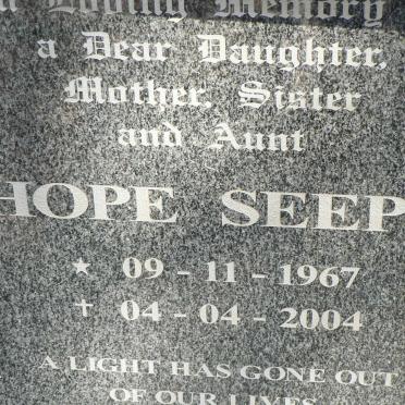 SEEPE Hope 1967-2004