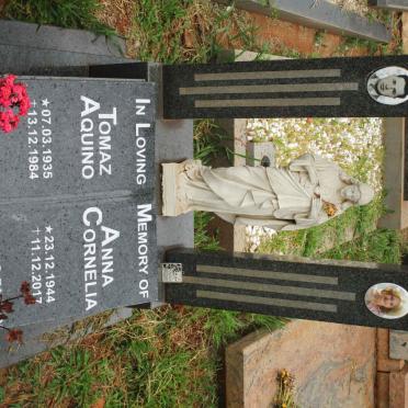 SEQUEIRA Tomaz Aquino 1935-1984 &amp; Anna Cornelia 1944-2017