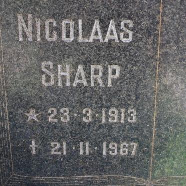 SHARP Nicolaas 1913-1967