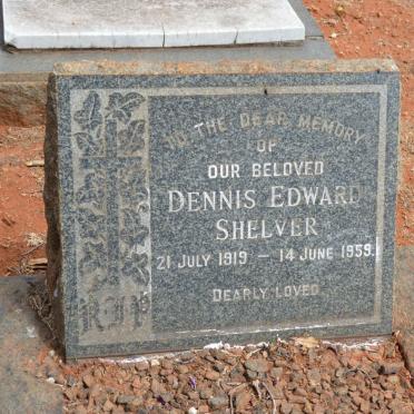 SHELVER Dennis Edward 1919-1959