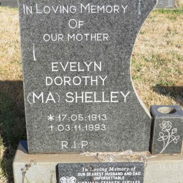 SHELLY Evelyn Dorothy 1913-1993 :: SHELLY Norman Stanley 1934-2016