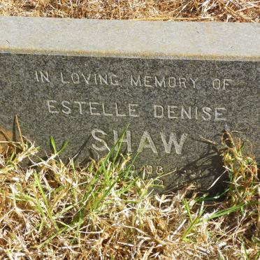SHAW Estelle Denise 1961-1991
