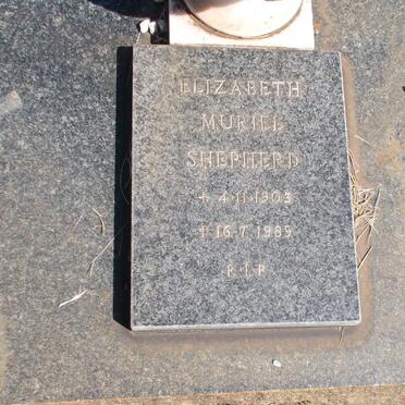 SHEPHERD Elizabeth Muriel 1903-1989