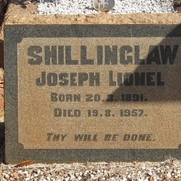 SHILLINGLAW Joseph LIONEL 1891-1957