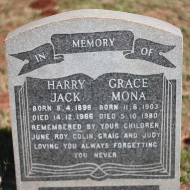 SHILLER Harry Jack 1898-1966 &amp; Grace Mona 1903-1980