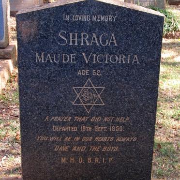 SHRAGA Maude Victoria -1950