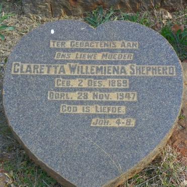 SHEPHERD Claretta Willemiena 1869-1947