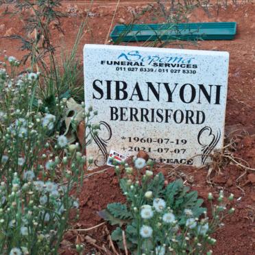 SIBANYONI Berrisford 1960-2021