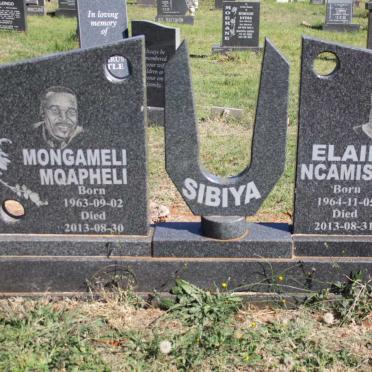 SIBIYA Mongameli Mqapheli 1963-2013 &amp; Elaine Mcamisile 1964-2013