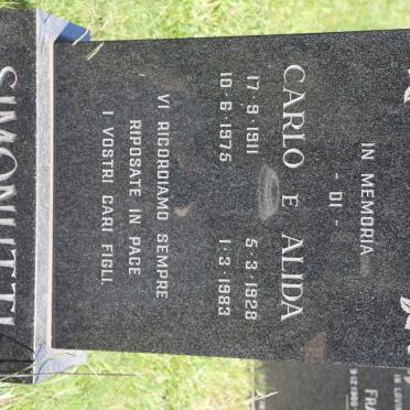 SIMONUTTI Carlo 1911-1975 &amp; Alida 1928-1983